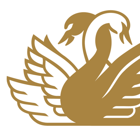 Swan, Pattern, Gold